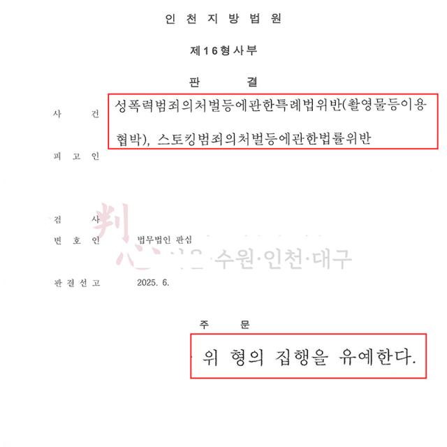 [집행유예] 촬영물협박 등 | 헤어진 애인에게 성관계 동영상으로 협박, 문자, 전화한 의뢰인을 변호해 집행유예